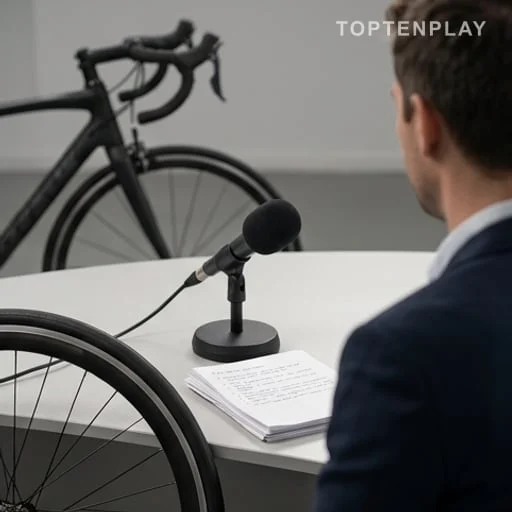 Plateau de télévision consacré à l’analyse du cyclisme