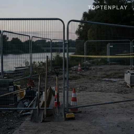 Chantier désert lié à l’enquête judiciaire