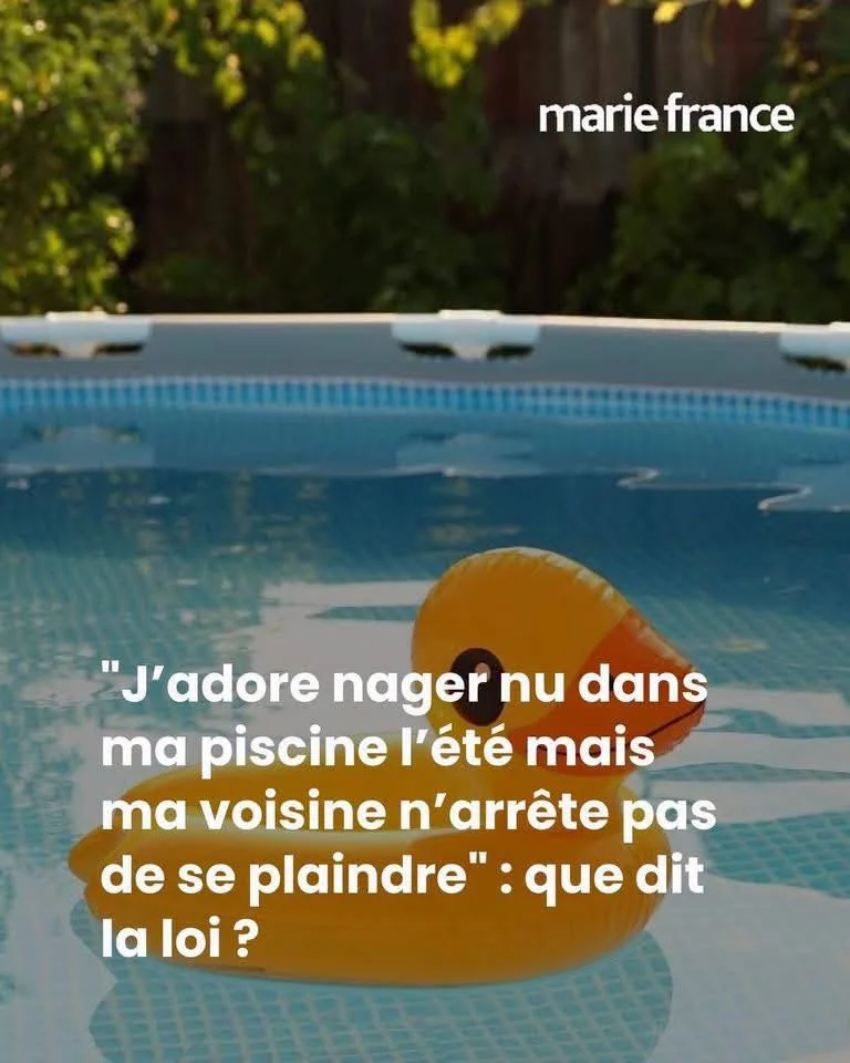 Nu dans sa piscine: ce que dit vraiment la loi française