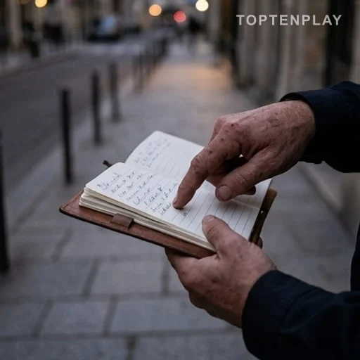 Un témoin transmet une adresse à un policier
