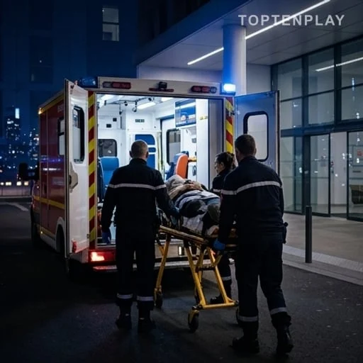 Suspect blessé transporté vers un hôpital sous surveillance
