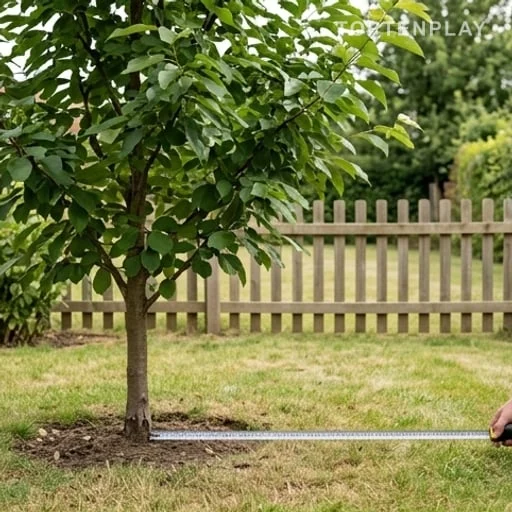 Mesure entre un arbre et la limite de propriété