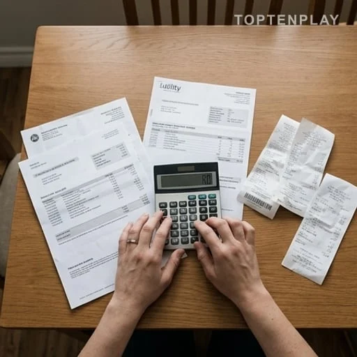 Calcul d’un budget avec factures de logement et énergie