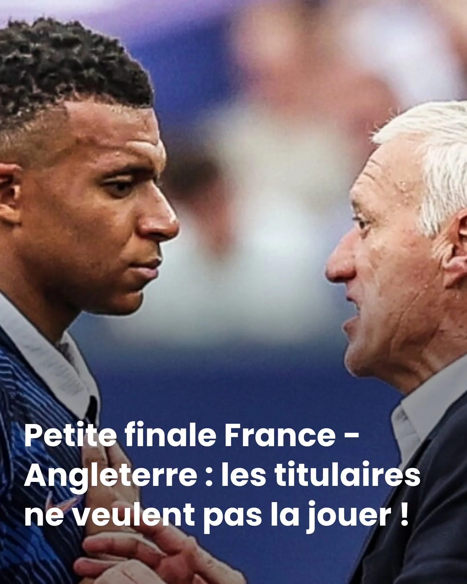 Petite finale: dans les deux camps, personne ne veut jouer