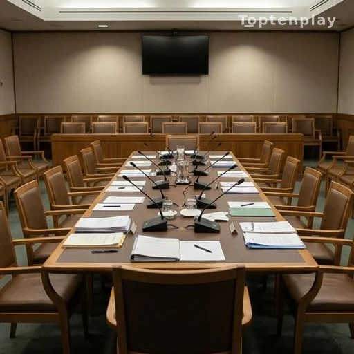 Salle de commission parlementaire vide lors du débat sur la fin de vie en France