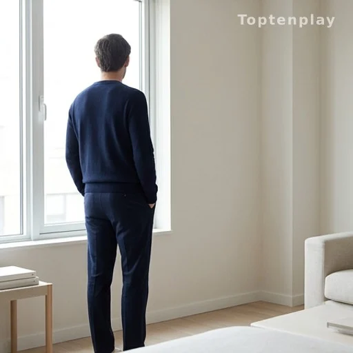 Personne de dos en tenue sobre bleue, bien-être et concentration