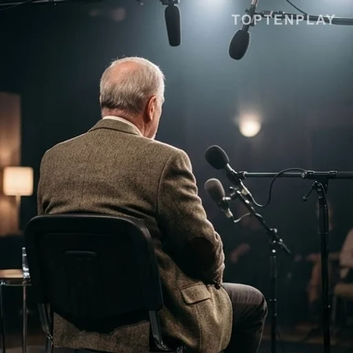 Artiste de dos lors d’un entretien en studio