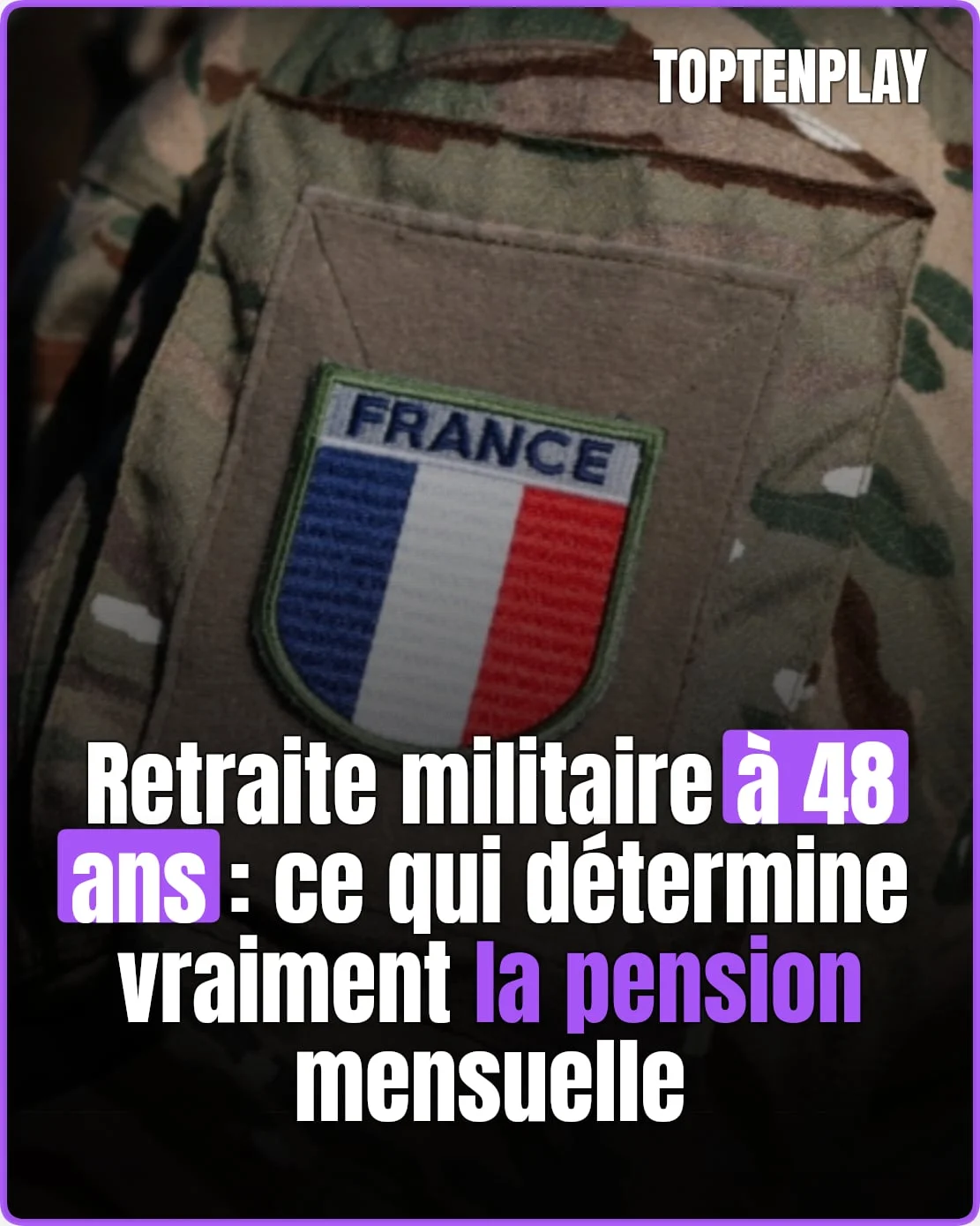 Retraite militaire à 48 ans: pour quelle pension?