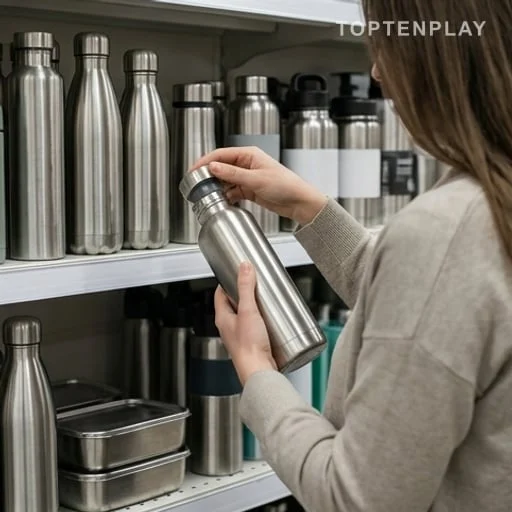 Inspection d’une gourde pour la sécurité alimentaire