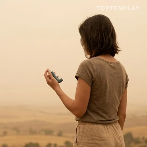 Personne asthmatique face à une qualité de l’air dégradée