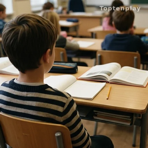 Enfant face à ses devoirs, illustrant les difficultés de concentration liées au TDAH