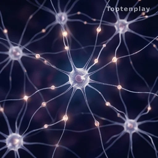 Représentation abstraite de connexions neuronales liées à la dopamine et au TDAH
