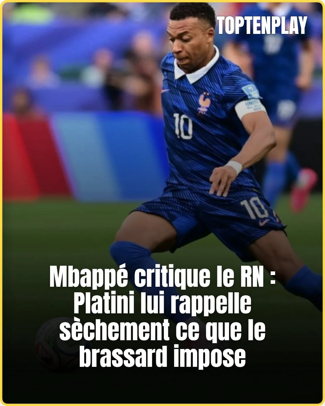 « Tu joues pour tous les Français » : Platini recadre Mbappé