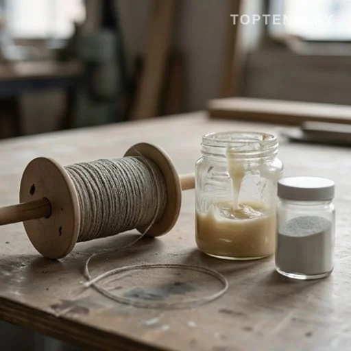 Bobine de cerf-volant enduite de matière abrasive