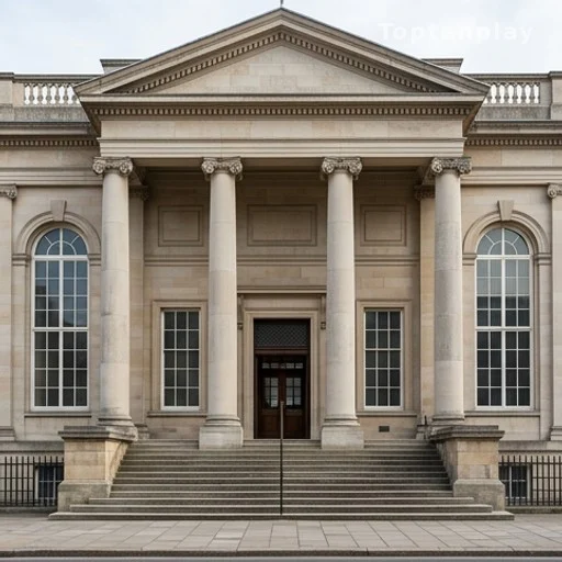 Façade en pierre d'un palais de justice australien, procédure judiciaire voisinage