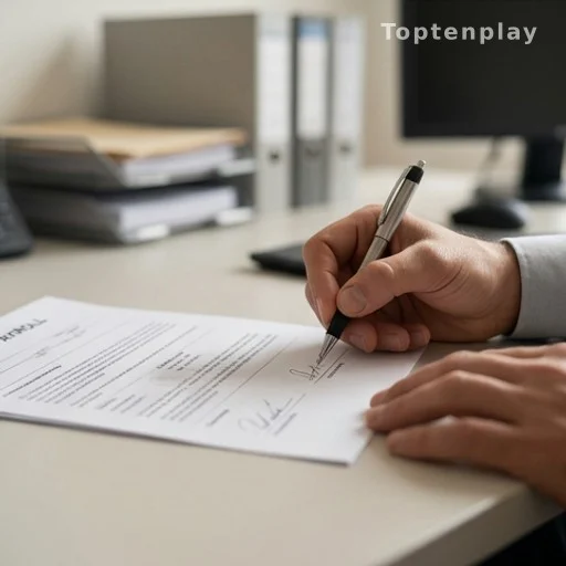 Mains d'un salarié signant un document de paie, contribution journée de solidarité