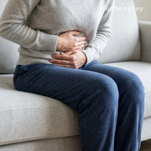 Personne tenant son ventre, illustrant l'inconfort lié à la constipation