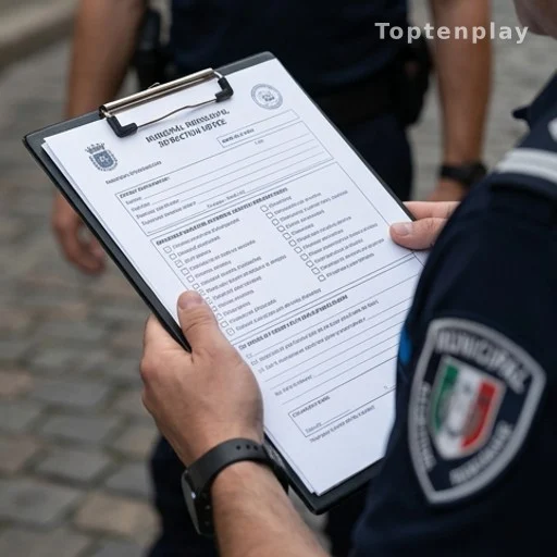 Agent municipal tenant un procès-verbal d'infraction pour dépôt sauvage