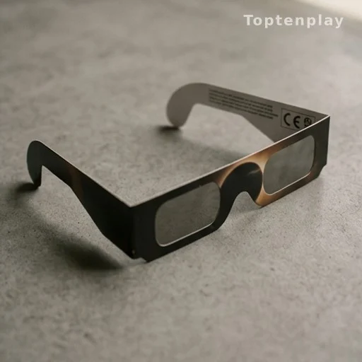 Lunettes d'observation solaire certifiées ISO avec marquage CE visible