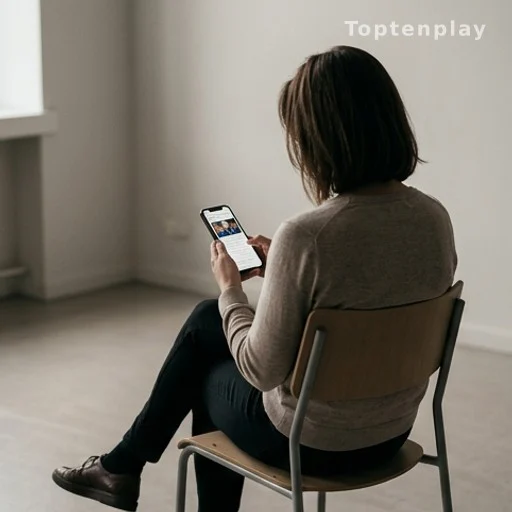 Personne lisant une news sur son smartphone, illustrant la découverte d'une information inattendue