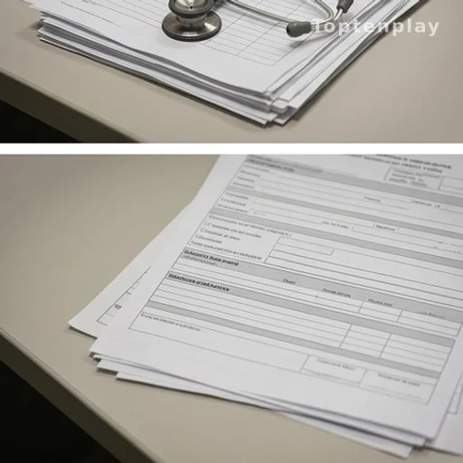 Documents médicaux et stéthoscope sur un bureau, examens post-mortem ordonnés