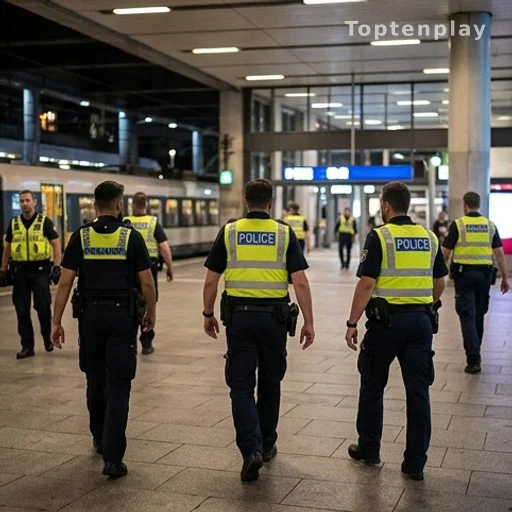 Policiers du SISTC en patrouille de nuit dans un espace urbain