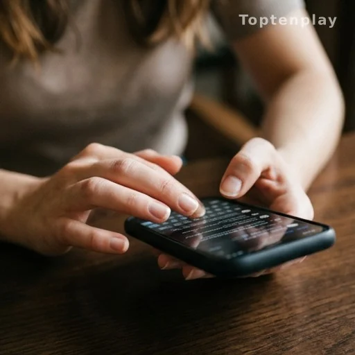 Mains tenant un smartphone, évoquant une publication sur les réseaux sociaux