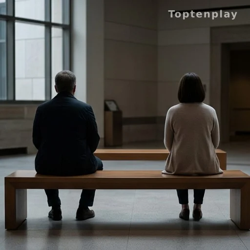 Deux silhouettes assises à distance l'une de l'autre, illustrant un éloignement progressif